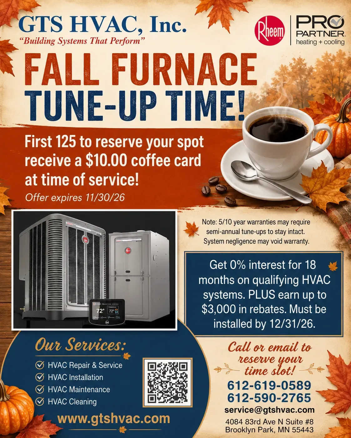 Fall Specials 2026