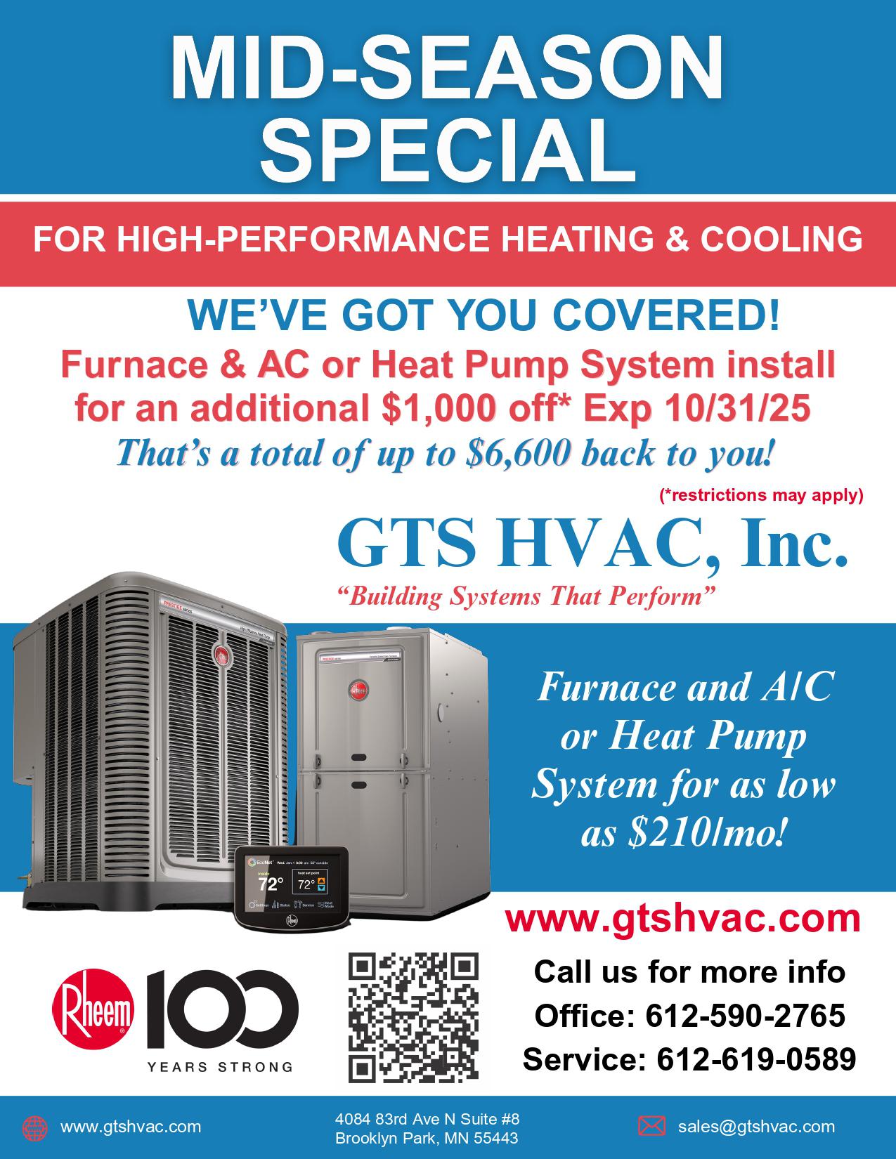 Now is the time to replace you furnace & AC